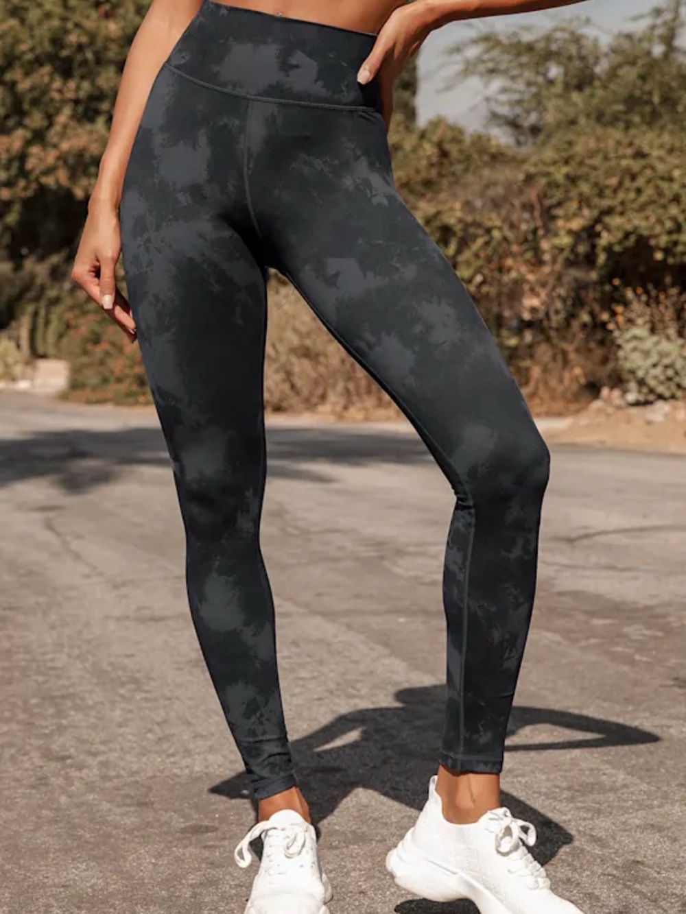 All Fenix Aryah Black Tie-Dye High-Impact Leggings - size XS